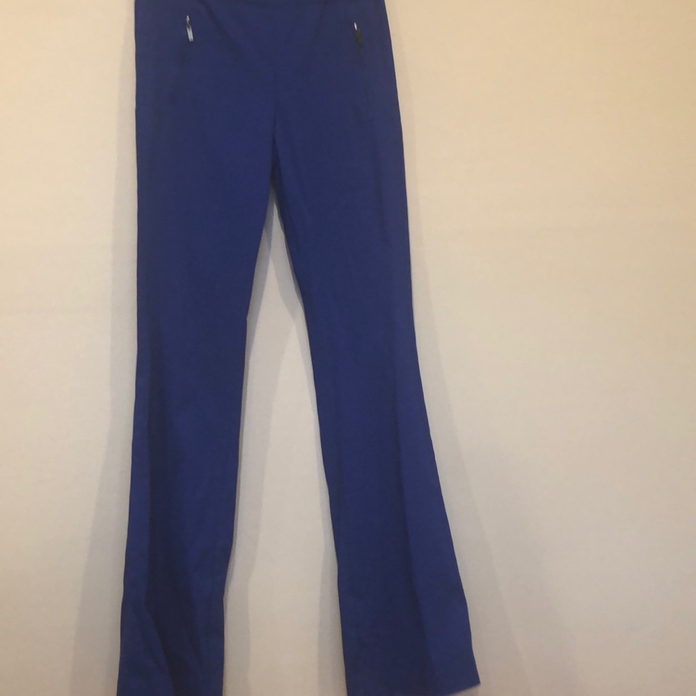 Blue pants with stretch waist